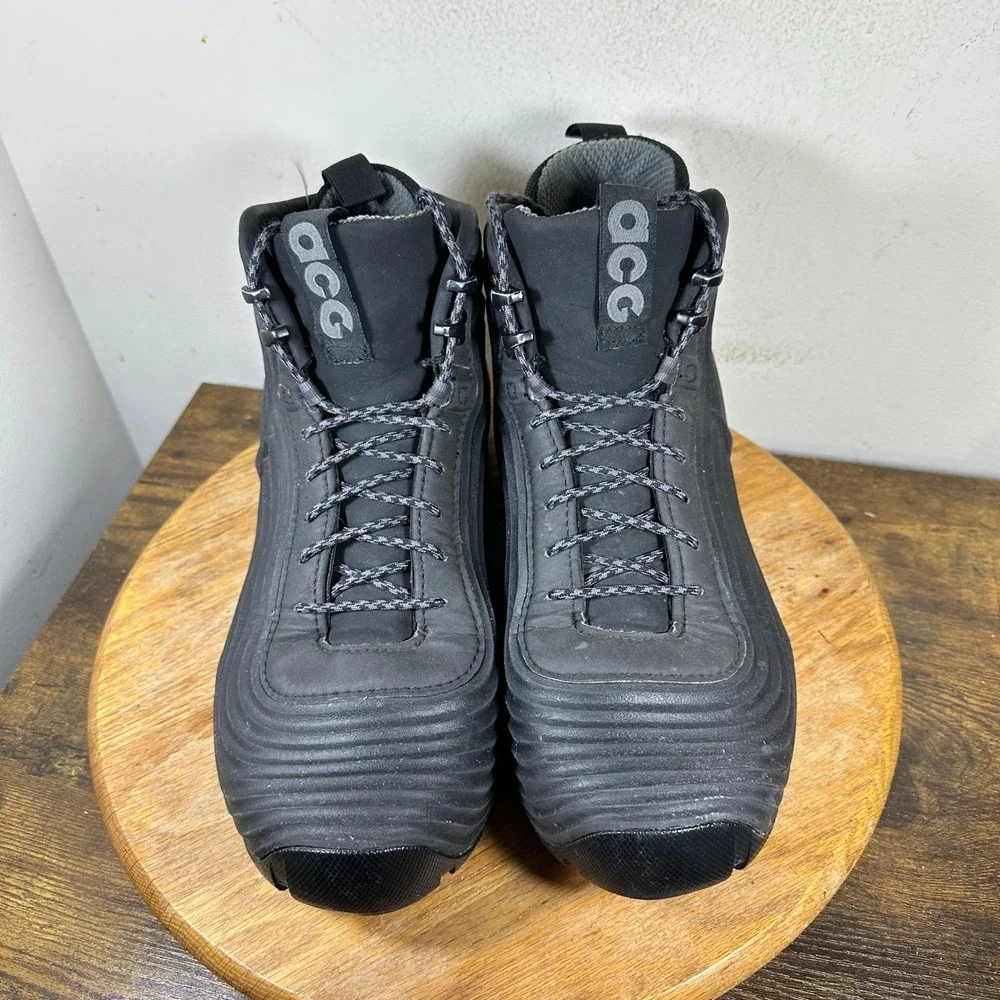 Nike ACG Lunardome Sneakerboot Black Waterproof Boots 654867-090 Mens Size 12